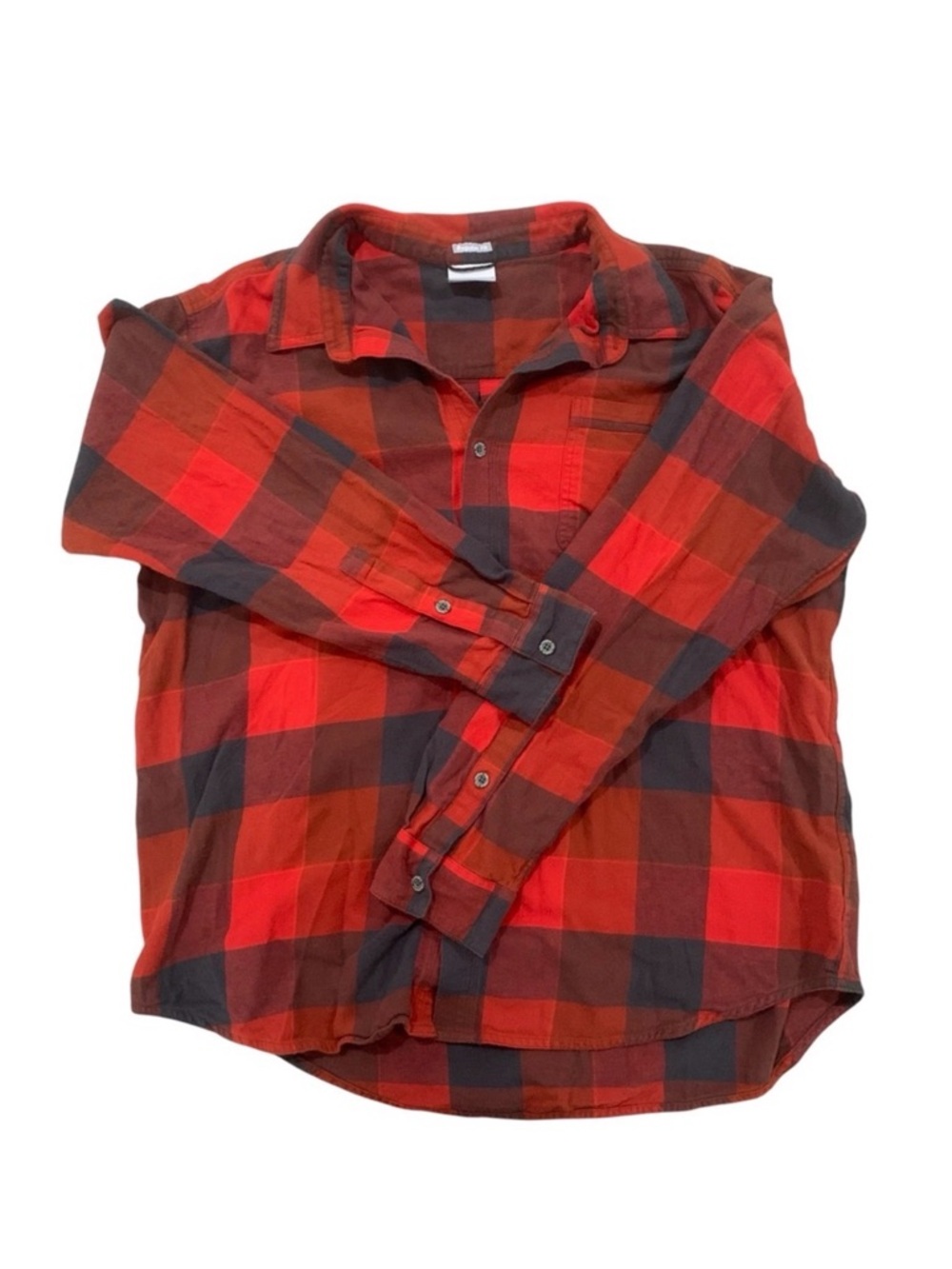 Columbia‎ Red and Black Plaid Long Sleeve Button Up XL Casual Regular Fit